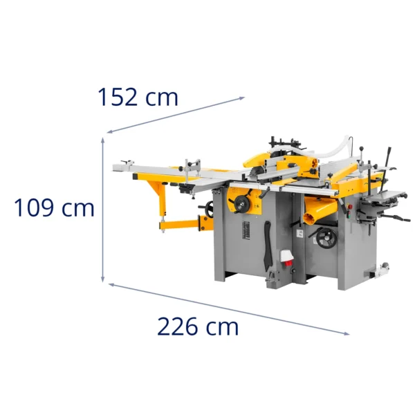 Combiné à bois 4 en 1 MSW – Scier, fraiser, raboter avec précision et puissance – Image 2